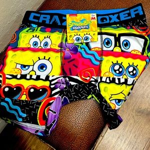 Nickelodeon Boxer Brief multicolored lightweight Sponge Bob Square Big Eyes 👀!